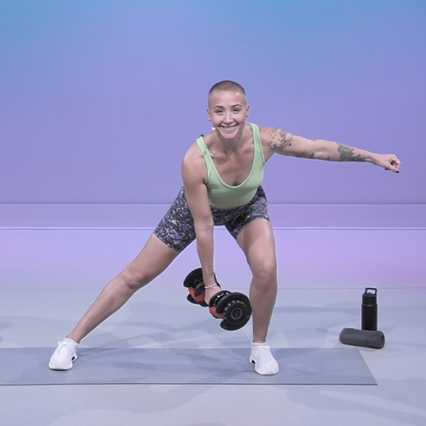 Trainer-led dumbbell workout