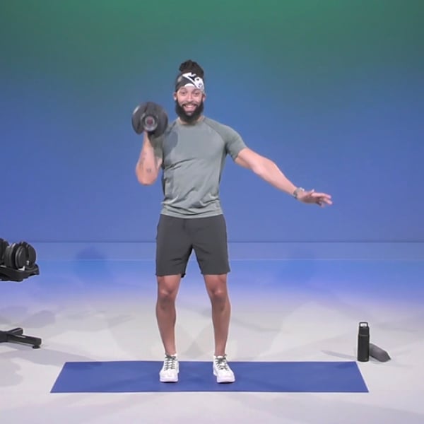 Trainer-led dumbbell workout